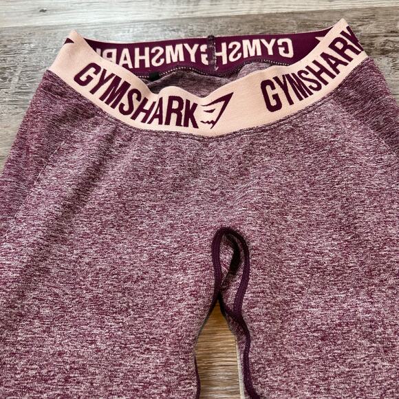 Gymshark Seamless Leggings Burgundy Pink Logo Waistband | Possibly Size S - Picture 4 of 6